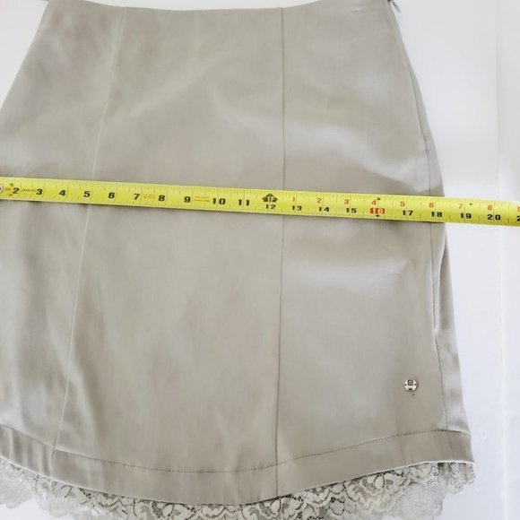 Sportalm  Switzerland Skirt Lace Trim Lyocell Athletic Soft Taupe 6 - Picture 11 of 12